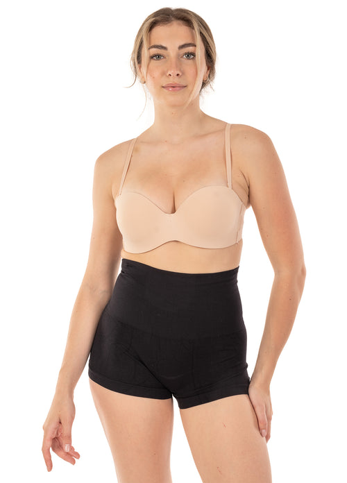 Seamless High Waist Boy Short Shaper Black