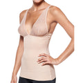 Body Beautiful Women's Smooth and Silky Slimming Top with Sexy Lace Nude