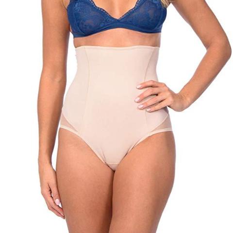 Hi Waist Shaper with Targeted Double Front Panel for Smooth Shaping Nude
