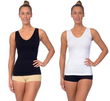 T.BOX Womens Shapewear Camisole Tank Tops-Body Shape for Women Tummy  Control Seamless Compression Tank Tops, 3pk Blak+white+nude L, L: 6-8 :  : Clothing, Shoes & Accessories