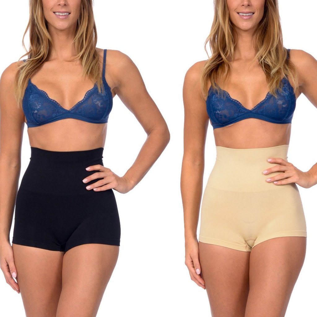 2-pk Seamless High Waist Boy Short Shaper