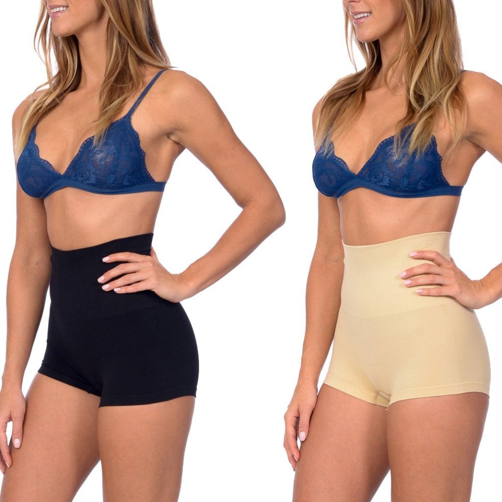 2-pk Seamless High Waist Boy Short Shaper