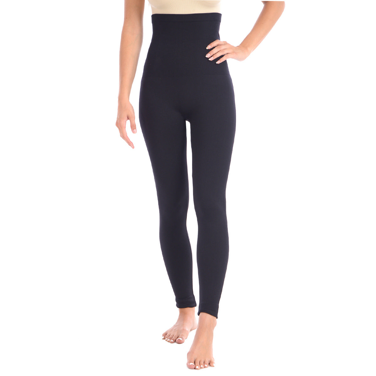 New Full Shaping legging with Double Layer 5 Waistband - Black –