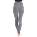 Look at me Leggings with Double Lyaer 5" Hi-Waistband - Grey Mix