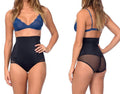 Hi Waist Shaper with Targeted Double Front Panel for Smooth Shaping Black